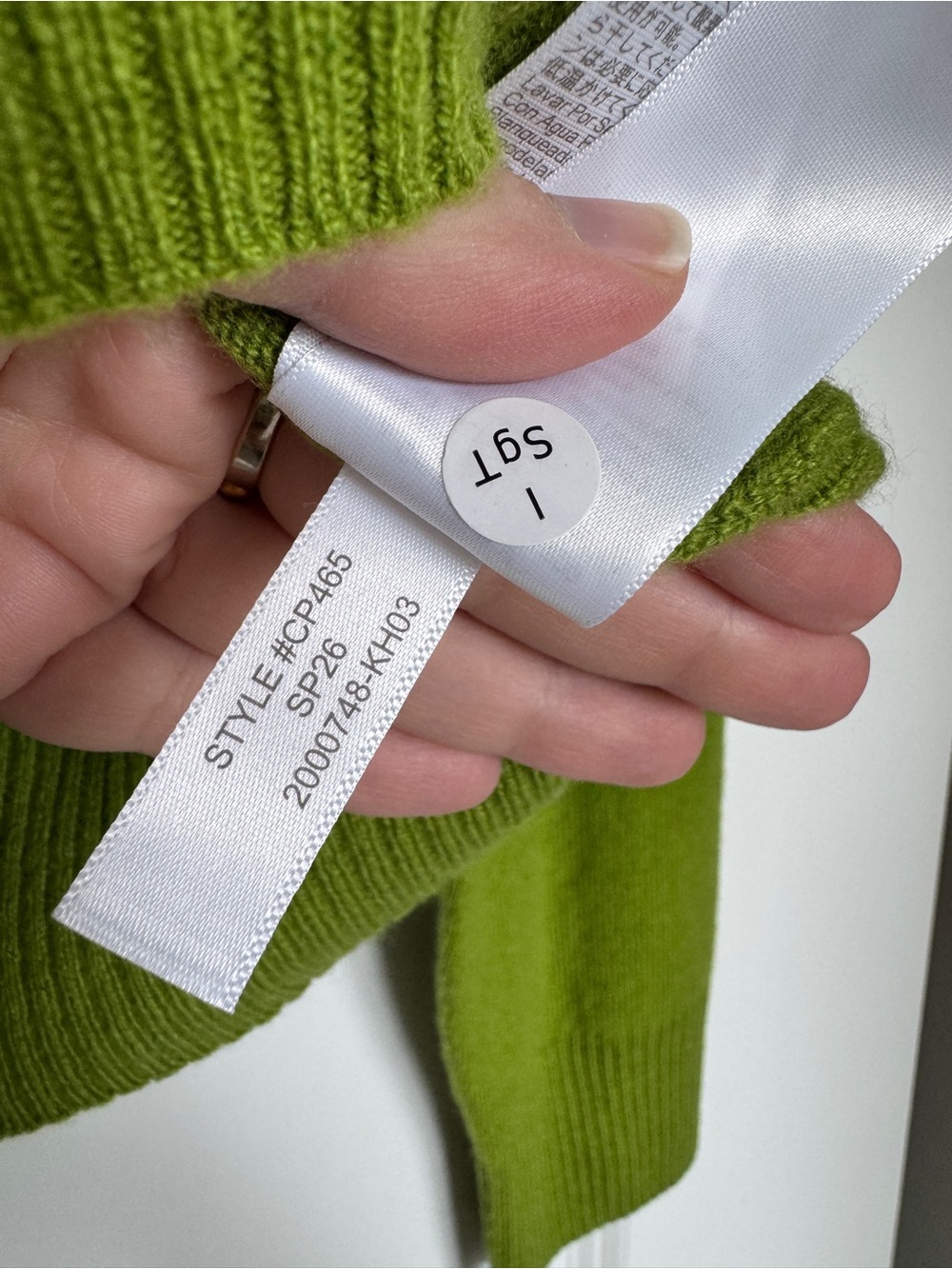 NWT! J. CREW Women's Perfect Cashmere Cardigan in August Peridot, Size Medium M - Picture 11 of 13